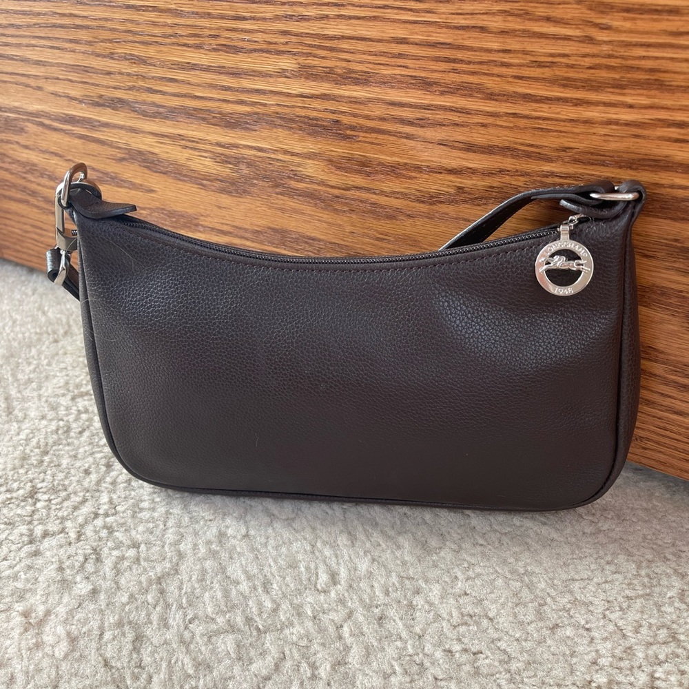 Longchamp Small Brown Leather handbag with strap